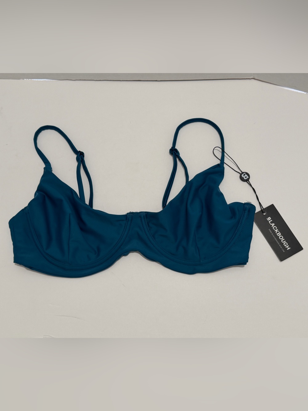 Blackbough Willow Underwire Bikini Top, Teal, L, NWT
